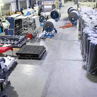 Vêtement épais direct du fabricant 300D * 300D vêtement de travail en polyester, tablier sanitaire, fourniture de tissu kap gabardine