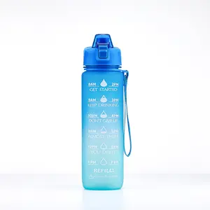 HAERS Vente en gros Bouteille d'eau de sport en plastique TRITAN sans BPA Bouteilles à boisson bon marché Logo personnalisé