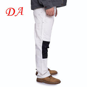 Pantalon Cargo en coton blanc de qualité supérieure pour hommes pantalon de peintre de sécurité d'été vêtements de travail marins personnalisés - Product Image 4