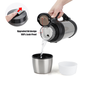 Bottiglia d'Acqua in <span class=keywords><strong>Acciaio</strong></span> <span class=keywords><strong>Inox</strong></span> da 2/2,5 Litri con Logo Personalizzato, Bottiglia Termica Isolata con Impugnatura, 2500ml, Tipo a Pressione, Adatta per Liquidi Bollenti - Product Image 6