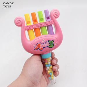 Jouets sucrés PLATO Promotion pour enfants - Ensembles d'instruments de <span class=keywords><strong>musique</strong></span> en plastique en forme d'harpe, design de dessin animé rose et bleu - Product Image 4