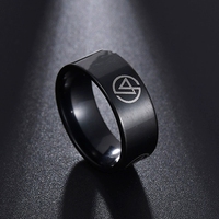 20 styles classiques de bagues musulmanes Allah noires de 8 mm pour femmes et hommes, bijoux religieux islamiques arabes du Moyen-Orient en acier inoxydable