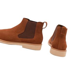 Nouvelle mode élégante en cuir suédé beige pour femmes, bottines d'hiver à enfiler - Product Image 2