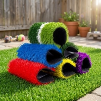Gazon artificiel paysager haute densité résistant aux UV pour jardin, cour et terrasse