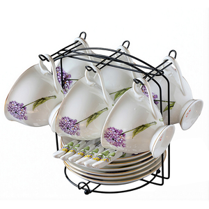 Soporte <span class=keywords><strong>de</strong></span> exhibición <span class=keywords><strong>de</strong></span> acero inoxidable para <span class=keywords><strong>platos</strong></span>, tazas y platillos <span class=keywords><strong>de</strong></span> cocina, organizador con 6 ganchos para café y té - Product Image 2