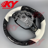 Volant de course en fibre de carbone forgée avec éclairage LED pour Acura Integra Type-S, Honda Accord, Civic Sport, CRV, EX Touring, Hatchback
