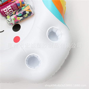 PVC Inflatable Ice Bucket 83x65cm Cooling Tray For Pool Party Floating Cooler - Product Image 4