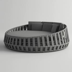 Chaise longue de jardin en rotin et aluminium, moderne, imperméable, pour hôtel, extérieur, piscine - Product Image 3