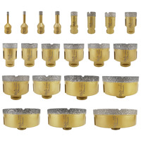 Foret à noyau diamanté brasé sous vide de 6mm pour marbre céramique porcelaine avec connexion 5/8- 11 ou M14/scie cloche diamantée brasée