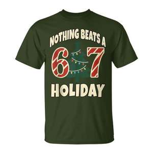 Nada es mejor que una camiseta con meme navideño feo de 67 Holiday Ugly Christmas Meme - Product Image 1