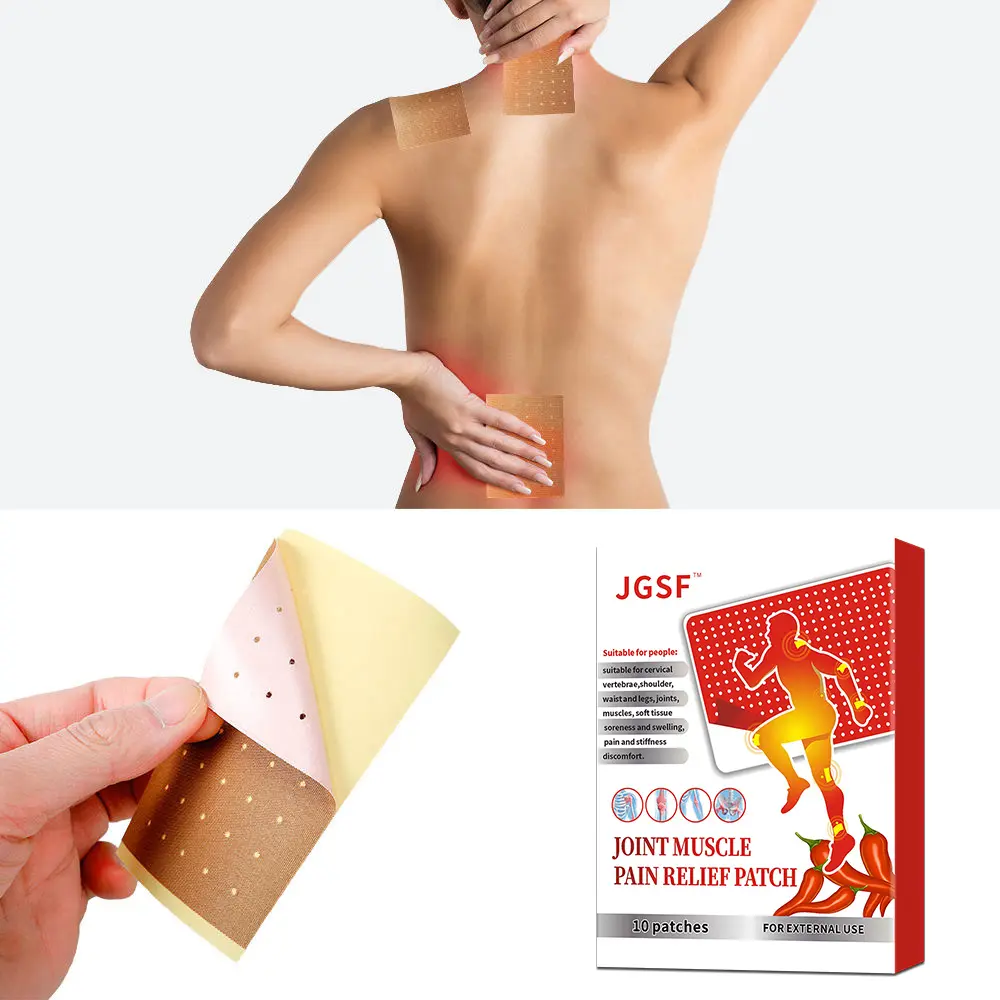 Nuevos productos Alivio del dolor Parche poroso chino Capsicum Yeso OEM pegatina para el dolor