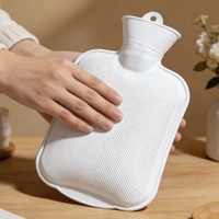 Bouteille d'eau chaude en silicone portable de 500 ml, mini chauffe-mains d'hiver