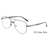Nueva Llegada: Montura de Gafas Retro de Moda, Lentes para Hombre, Diseño de Montura Metálica, Gafas Ópticas