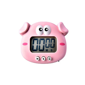 Pig Electronic Timer 60 Min Countdown Digital Display Touch Control Kitchen Stopwatch For Students Exercise - Product Image 1