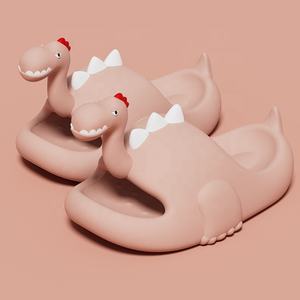 Vente chaude 3D <span class=keywords><strong>Dinosaure</strong></span> Motif pour Pantoufles Nouveau Design Intérieur Extérieur Décontracté pour Pantoufles pour Hommes Femmes Anti-Glissant PVC - Product Image 3