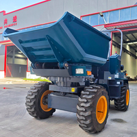 Le chargeur frontal de vente chaude roule le mini camion à benne basculante articulé par 4X4 avec le chargeur puissant de moteur diesel de KUBOTA