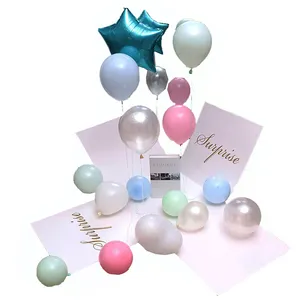 气球包装偏爱情人节纸浪漫派对生日惊喜盒礼品和工艺，礼品包装50 * 50厘米