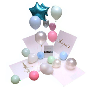 <span class=keywords><strong>Scatola</strong></span> Regalo per San Valentino con Palloncini, <span class=keywords><strong>Confezione</strong></span> in Carta Riciclata con Stampa, 50x50x50cm - Product Image 1