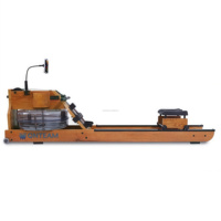 Máquina de Remo Comercial de Lujo para Interiores, Marca Qnteam, Capacidad de 280 kg, Estructura de Acero, Monitor Digital, 5 Niveles de Resistencia Ajustables