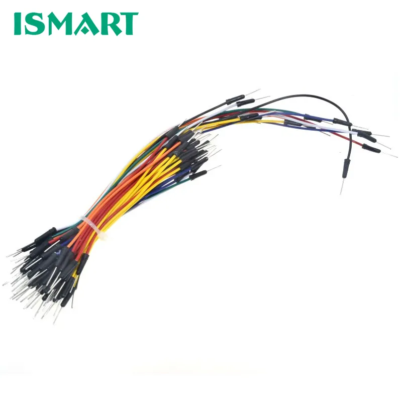 I-SMART 65pcs/set Jumpers Kit Cable Pack Set Protoboard Solderless Breadboard Jumper Wire Board Cable Kit Module Jumper Wires