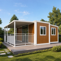 Suite de jardin A1 ignifuge, sans interstice, 20 pieds, 2 unités par 40HQ, avec 2 conteneurs modulaires isolés et empilables pour dortoir universitaire