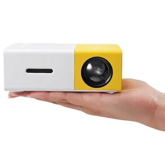 Mini projetor de bolso yg300, para home theater, 1080p, lcd, com portas hd mi/usb/av