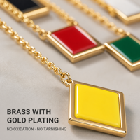 Nouvelle tendance : Collier intelligent NFC en laiton avec pendentif, puce NFC Ntag213, dispositif portable intelligent