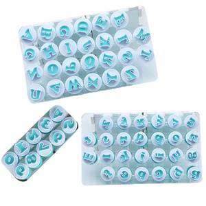 BAKEST – Lot de 26 <span class=keywords><strong>emporte</strong></span>-pièces en plastique écologiques pour biscuits, lettres et chiffres, moules de découpe personnalisés pour gâteaux en pâte à sucre - Product Image 2