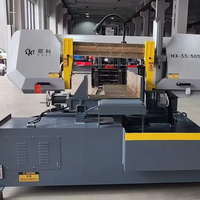 Scie à ruban pour découpe d'acier, scie à onglet de précision 0-45 degrés avec tensionnement mécanique de la lame