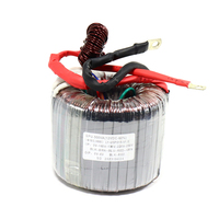 Transformateur toroïdal monophasé OEM 100W-5000W avec sortie 12V/24V Amplificateur audio UPS 500VA Compatible avec entrée 220V 240V