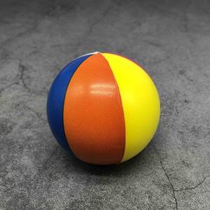 Mini balles anti-stress arc-en-ciel en mousse PU, jouets à presser pour la plage, les fêtes d'anniversaire, les jeux de piscine - Product Image 2