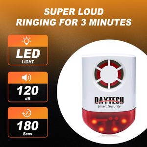 Daytech JH003 sirene <span class=keywords><strong>Alarm</strong></span> strobo cepat, sirene tarik tombol SOS darurat panggilan perawat desibel tinggi panggilan SOS