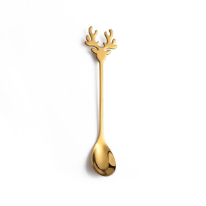 <span class=keywords><strong>Cuillère</strong></span> en forme <span class=keywords><strong>de</strong></span> wapiti <span class=keywords><strong>de</strong></span> <span class=keywords><strong>Noël</strong></span> <span class=keywords><strong>cuillère</strong></span> à café en or <span class=keywords><strong>cuillère</strong></span> à café en acier inoxydable 304 - Product Image 5