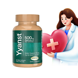 Cápsulas blandas de aceite de pescado Omega 3, EPA y DHA de alta calidad que mejoran la inmunidad y favorecen la salud cerebral. - Product Image 1