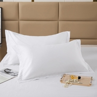 Taie d'oreiller respirante 100% coton, taille personnalisée, coussin super moelleux, housse de coussin, qualité hôtelière pour la chambre à coucher