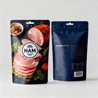 Sachet personnalisé en aluminium haute barrière pour dinde, sachet en nylon pour épices, emballage pour bœuf séché, sachet pour jambon