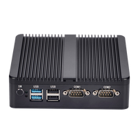PC industriel sans ventilateur 2 LAN 2 COM Intel J1900 J2840 X86 Système Windows Linux IoT Mini PC industriel embarqué sans ventilateur