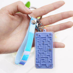 Nueva llegada laberinto descompresión <span class=keywords><strong>de</strong></span> juguete multicolor portátil mini calculadora llavero - Product Image 2