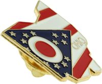 Promotionnel personnalisé faire des épingles de drapeau d'état américain USA Floride Californie CO Alaska 50 état émail broche United stats carte d'état broche