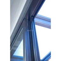 Portes coulissantes en aluminium à rupture de pont thermique, grandes, en verre, pour balcon extérieur, résistantes aux ouragans, à 4 rails, pour villa australienne