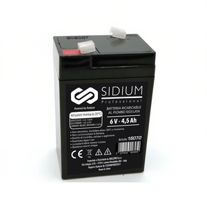 แบตเตอรี่ตะกั่วกรดแบบชาร์จได้ โซเดียม โปรเฟสชั่นแนล 6V 4.5Ah แบบปิดผนึก สำหรับสำรองไฟ - Product Image 2