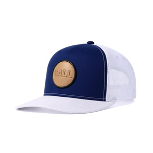 Casquette de baseball structurée à 5 panneaux en coton personnalisée 2026 avec patch tissé et impression sur bande intérieure, dos en maille - Product Image 3
