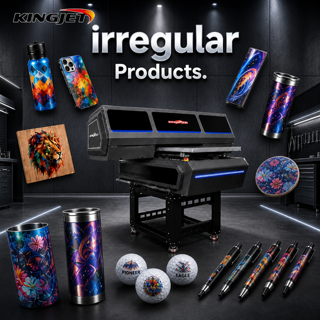 For Kingjet I3200 Digital 24 INCH UV Flatbed Inkjet Printer Machine 6090 Automatic CMYK A2 Print 1-Year New Condition UV Ink