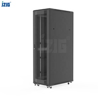 Rak Server baja 19 inci 42U, 600x600 DENGAN HARGA TERBAIK, kabinet jaringan pintu jala pusat Data tersedia