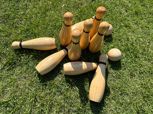 Juego de Bolos para Niños de Madera de Caucho Duradera, Personalizable, con 6-7 Bolas de Peso de 50-54 kg, para Deportes en Interiores/Exteriores, Más Vendido - Product Image 5