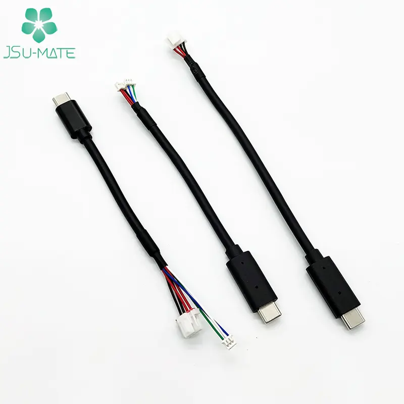 Custom USB C Type C To 2 3 4 5 6 Pin JST/Molex/Yeonho Connector Cable 4Pin Charging Cable 4 Pin Cable