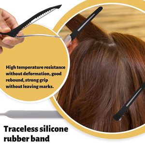 Clips à cheveux sans couture pour la coiffure en gros, clips de séparation pour la <span class=keywords><strong>coupe</strong></span> de cheveux, clips pour <span class=keywords><strong>frange</strong></span>, crochet à <span class=keywords><strong>long</strong></span> bec, outils de coiffure, clips à cheveux - Product Image 4