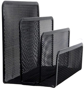 Portadocumenti da Scrivania Organizzatore Posta Portalettere in Rete Metallica con 3 Scomparti Verticali - Product Image 4