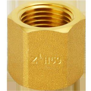 Connecteur à filetage interne hexagonal à 4 points en laiton, diamètre égal, filetage direct, connecteurs pour chauffe-eau solaire, adaptateur pour eau du robinet - Product Image 1