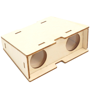 Anbau Wissenschaft Teleskop Spielzeug DIY Hände Fähigkeit Verbesserung Holzhandwerk DIY Fernglas für Kinder - Product Image 2